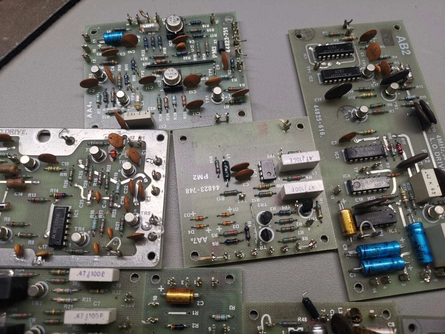 Various Marconi TF 2370 Spectrum Analyzer PCB