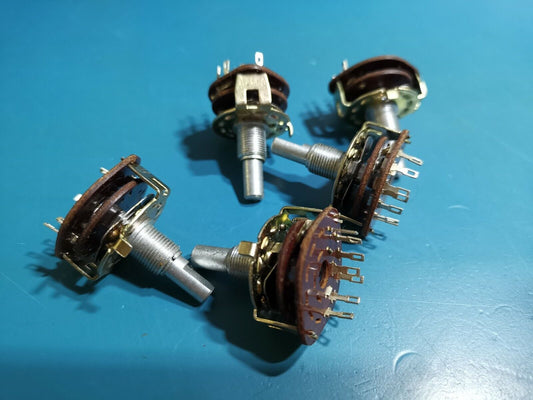 5pcs 1 Pole 6 Position Rotary Switch 11mm / 8mm