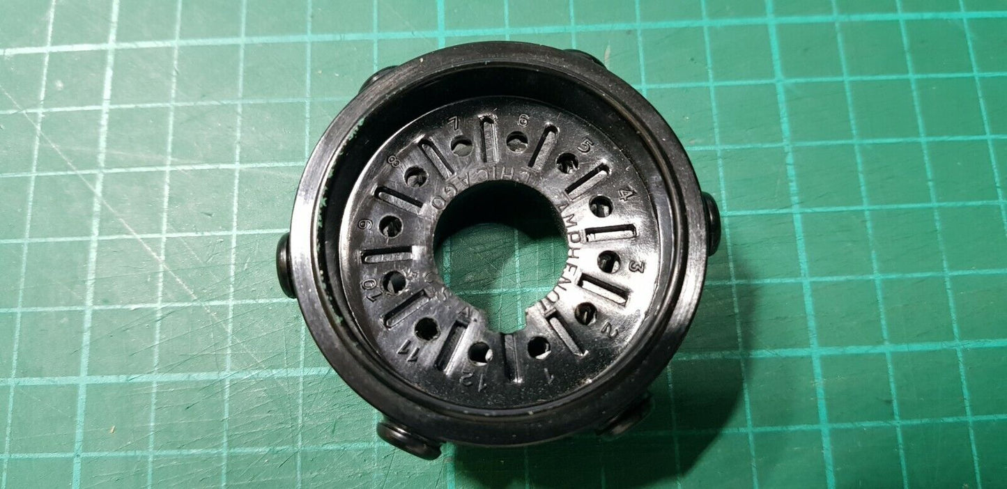 Amphenol 12 Pin Tube CRT Connector Cathode Ray Tube Socket 12 Pin