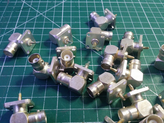 2pcs Right Angle BNC Connector Military Part