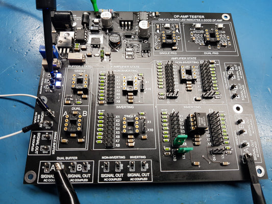 Op Amp Tester OT15S Buffer Testing Inverting And Non Inverting Amplifier Testing