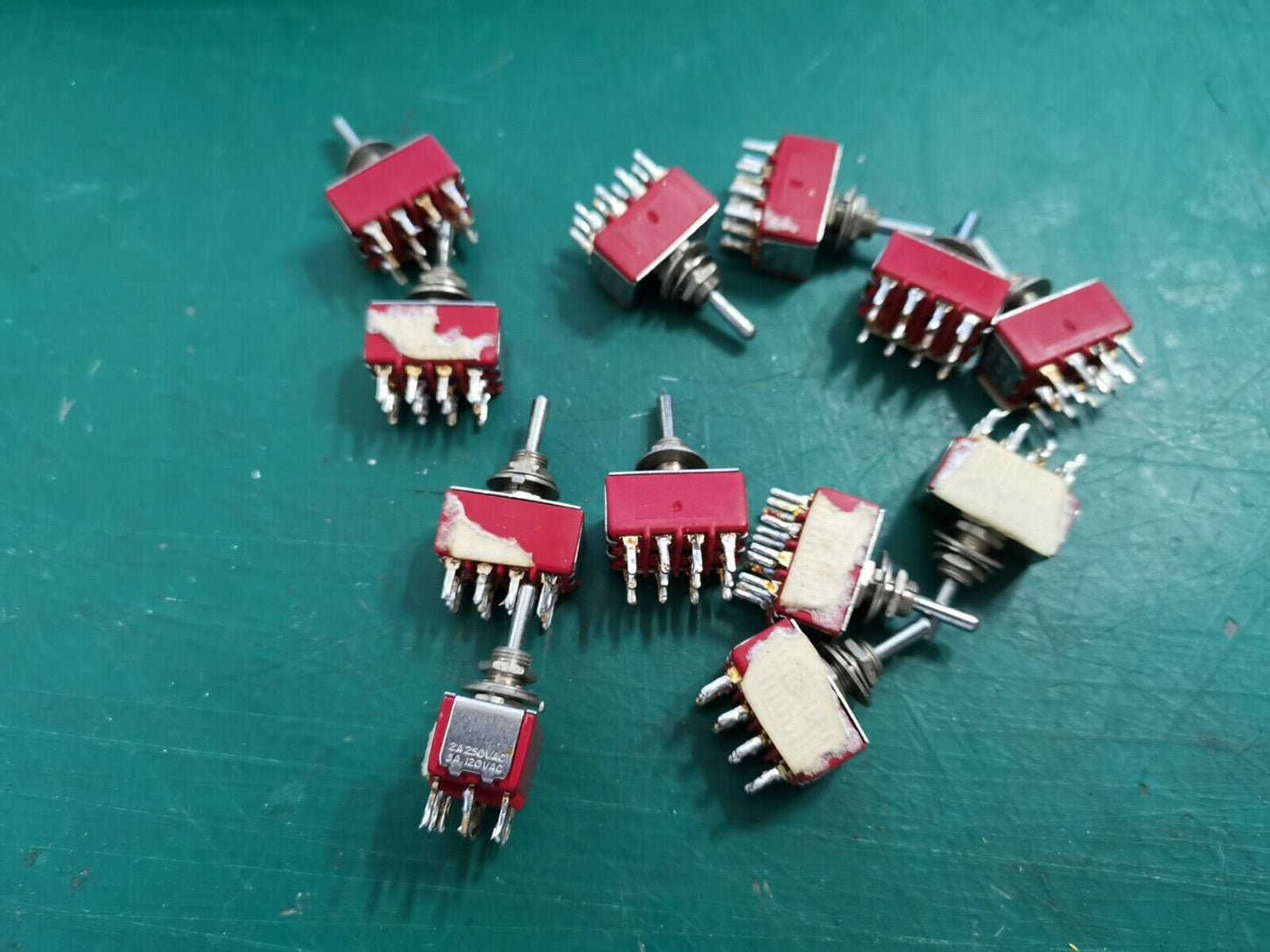 4PDT Self Centre Toggle Switch Joblot 2A 250VAC