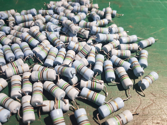 160pcs 50R Metal Film Resistor MR8F 2W Welwyn Military Part