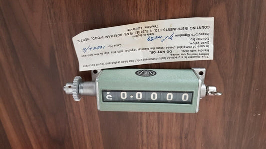 Vintage Mechanical Counter Vintage Military Part 6 Digit