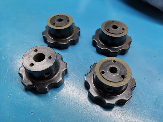 4pcs Marconi Style Vintage Knob Vintage Test Gear Knob Missing Set Screw