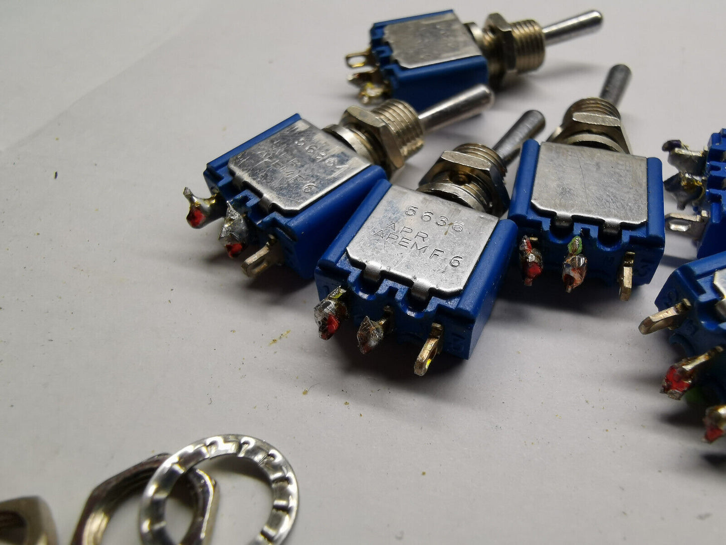 10pcs Genuine Apem 5636 Toggle Switch ON ON Type