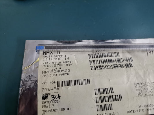 34pcs Genuine MAX1678EUA 1 to 2 Cell Step Up DC DC Converter uMAX 8 SMD Package