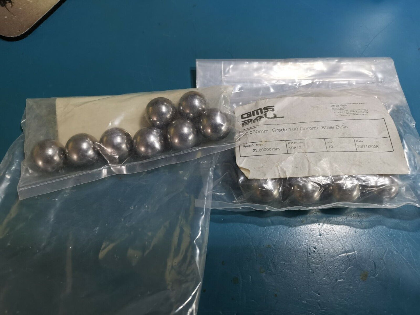 18pcs Grade 100 Steel Ball Bearing 22mm Diameter Hardened Chrome