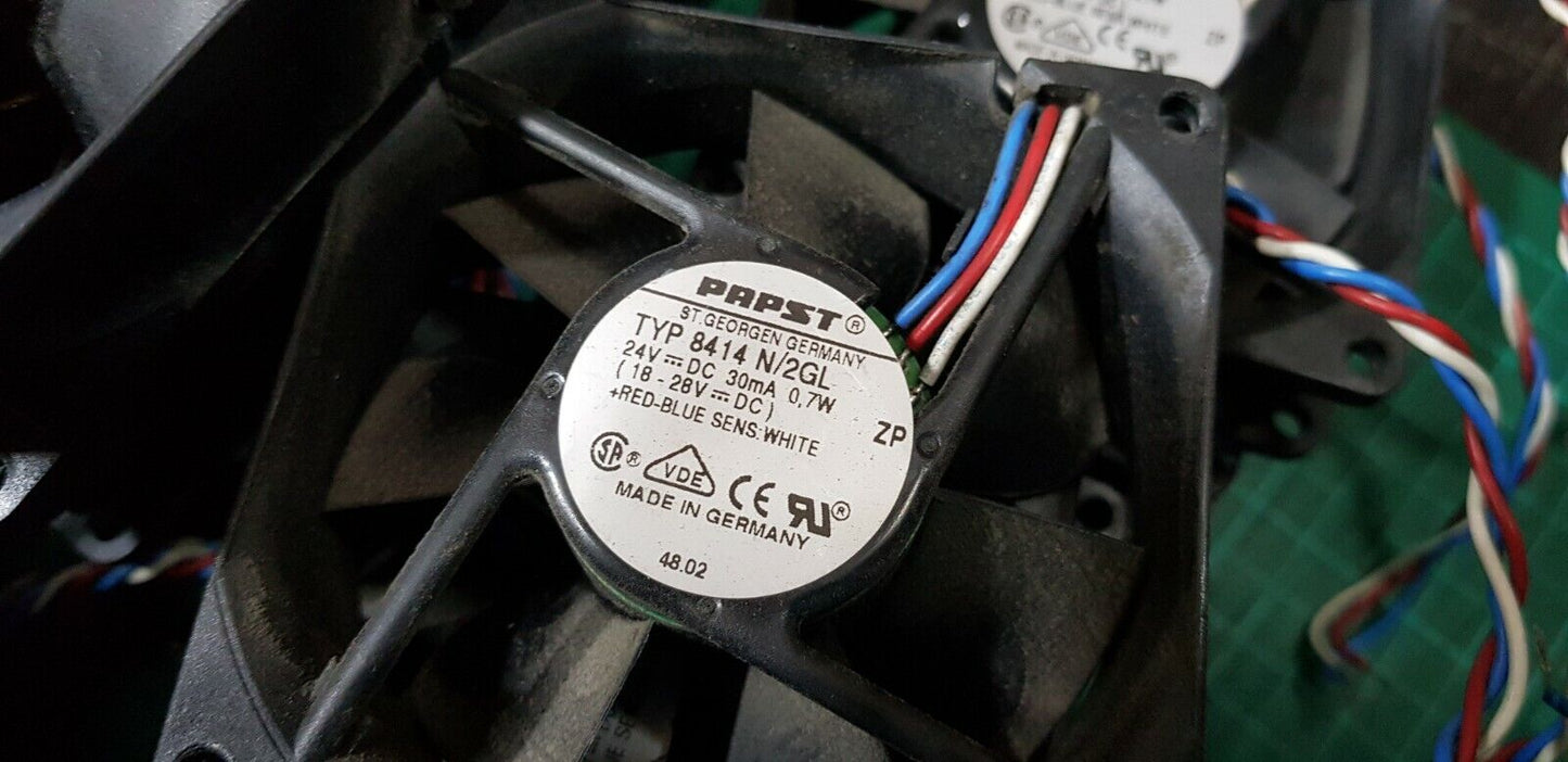 2pcs EBM Papst 24v DC Axial Fan 80 x 80 x 25 30mA 8414 N/2GL