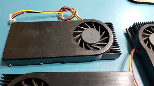 3pcs Slim HeatSink With Fan For Colling Chipset / CPU 5v 48mm x 121mm x 14mm