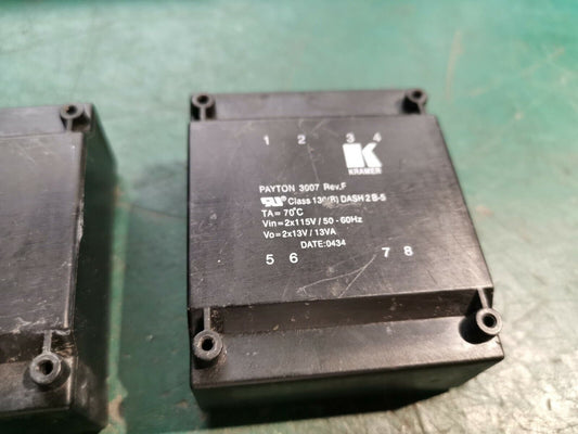 2pcs Encapsulated Transformer Paynton 3007 2 x 155v AC IN 2 x 13V 13VA Out
