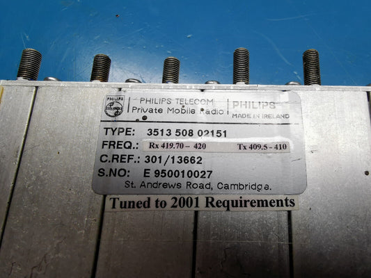 Philips Duplexer RX 419.7MHz - 420MHz  TX 409.5Mhz - 410MHz