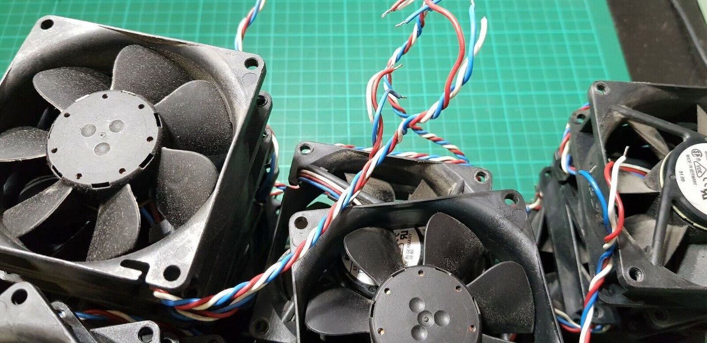2pcs EBM Papst 24v DC Axial Fan 80 x 80 x 25 30mA 8414 N/2GL