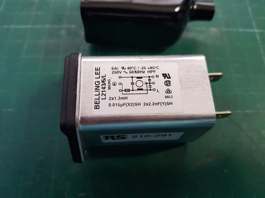 250v 6A Mains IEC EMI RFI Belling Lee L2143/6/L  EX MOD