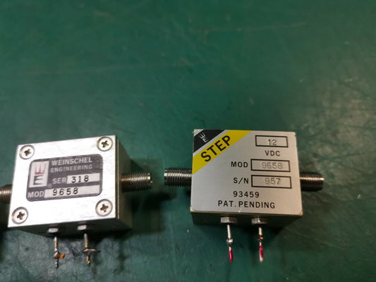 Weinschel 9658 Step Attenuator Joblot 25dB 12V