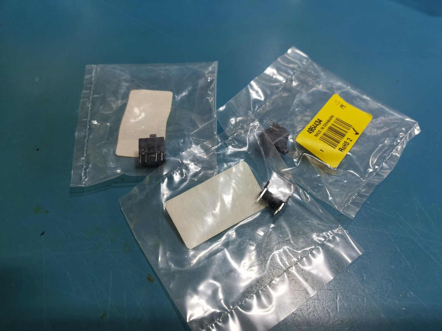 3pcs MEC DPDT Momentary Push Button Switches PCB Mount Made In Denmark