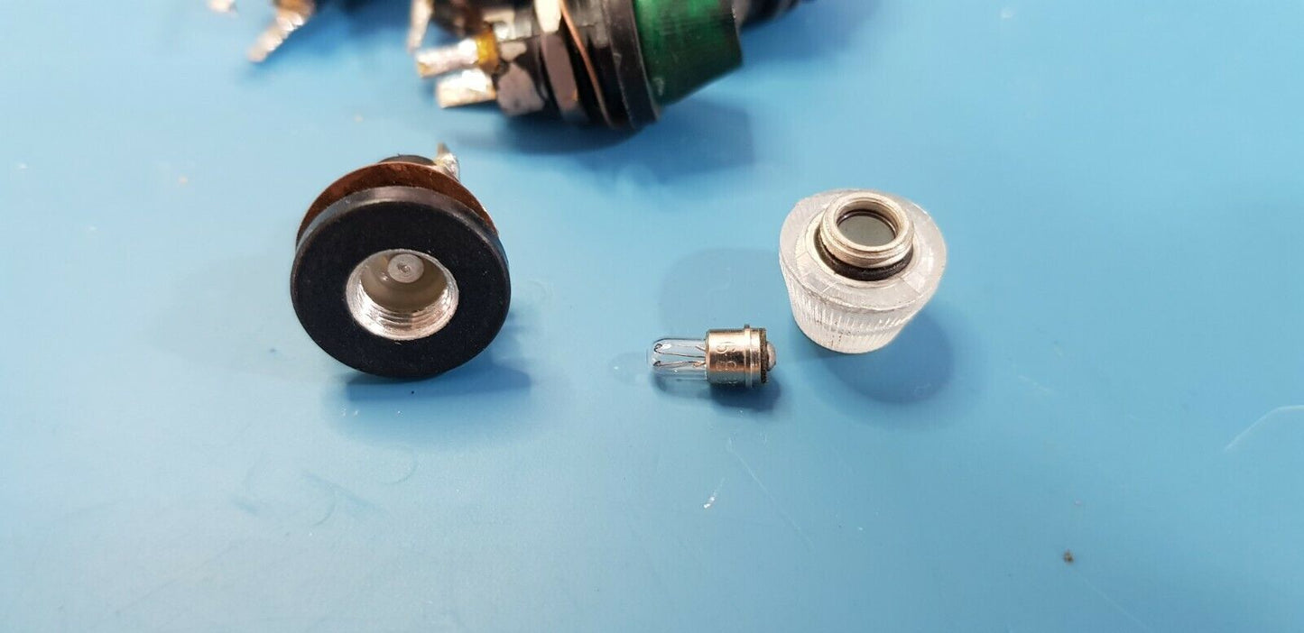 6pcs Panel Mount Indication Lights White Yellow Amber Orange Red Green EX MOD