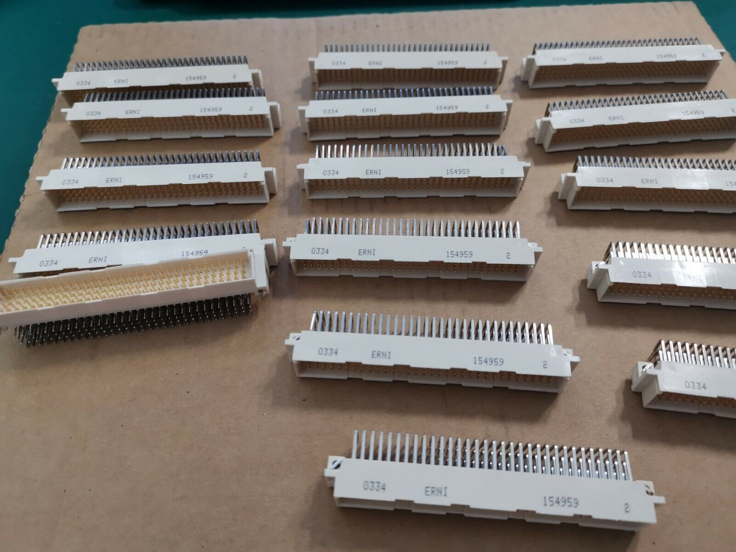 ERNI 128 Way 4 Row Straight DIN 41612 Connector PCB Mount