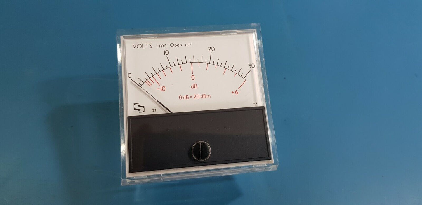Volts And dB Analog Panel Meter Gould J3B Signal Generator Analog Panel Meter