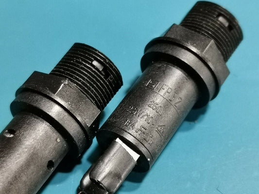 2pcs Schaffner FPG2 Fuse Holder 5mm x 20mm Slotted Cap 10A 250v AC