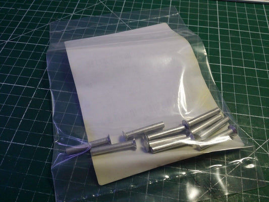 Rivet 100 Degree Countersunk Rivet , 330pcs , EX MOD