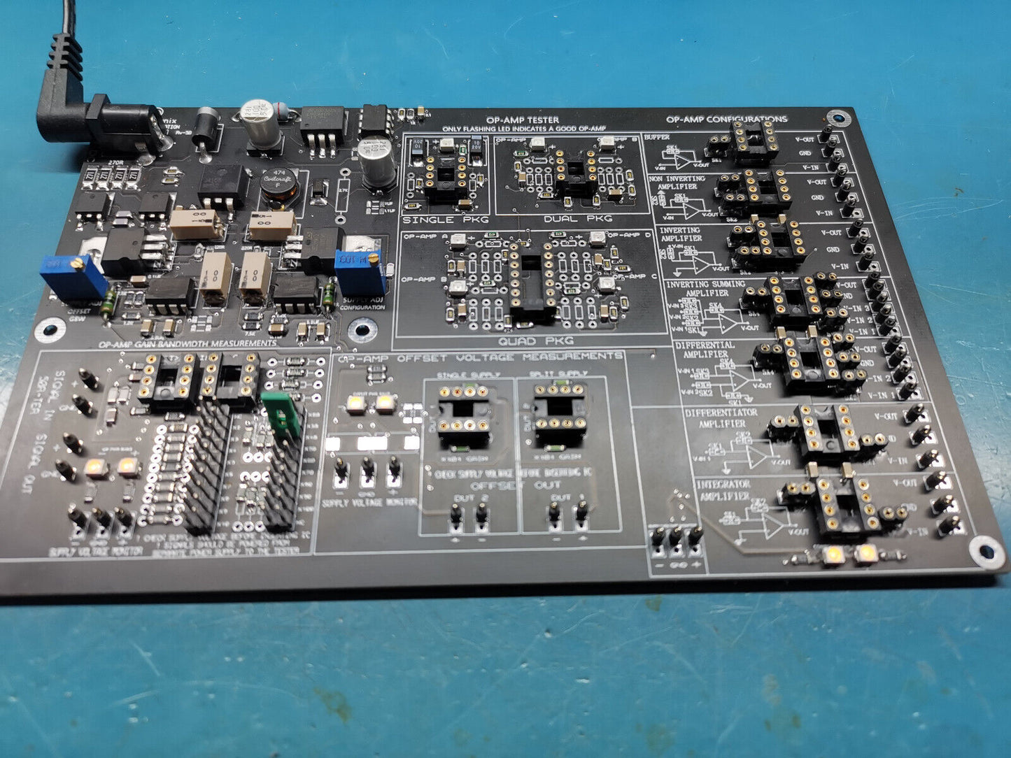 Op Amp Tester OTC12 Offset Voltage / Bandwidth Measurements Configuration Tester