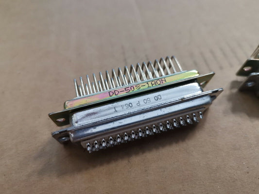 50 Pin Right Angle Male Female D Sub Connector ITT Canon DD Series 50p Connector