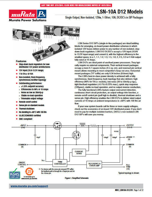 5v 10A DC DC Step Down Conveter 12v In