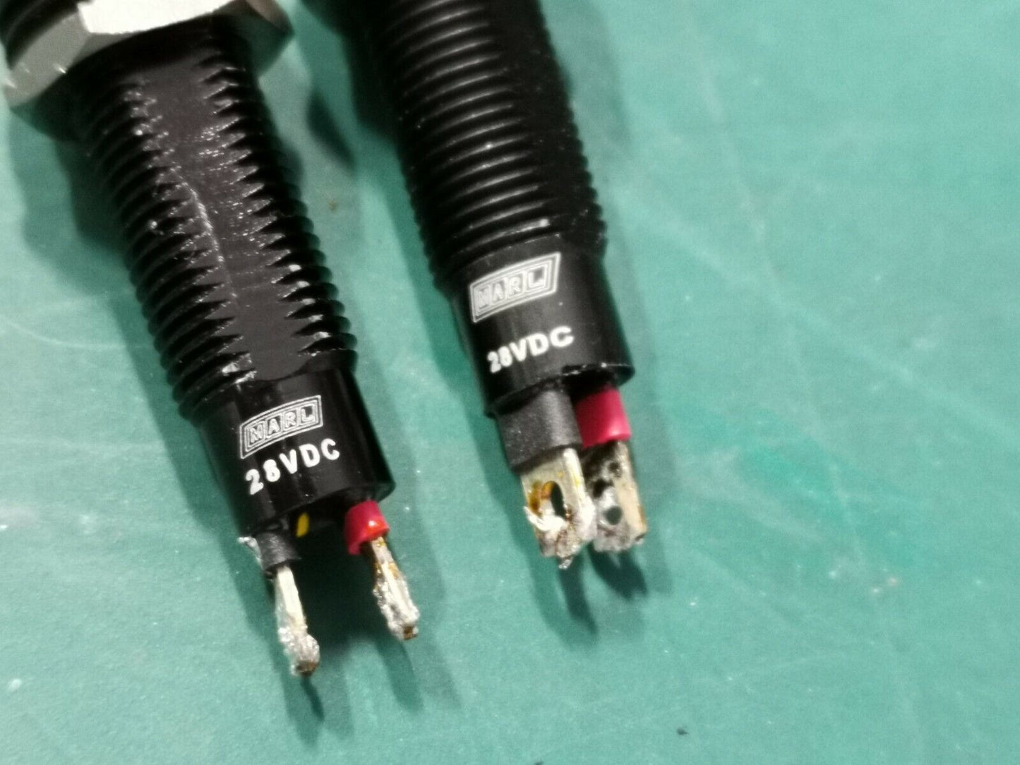 Marl LED Panel Lamp Indicator Yellow Green Red Military Part 28v