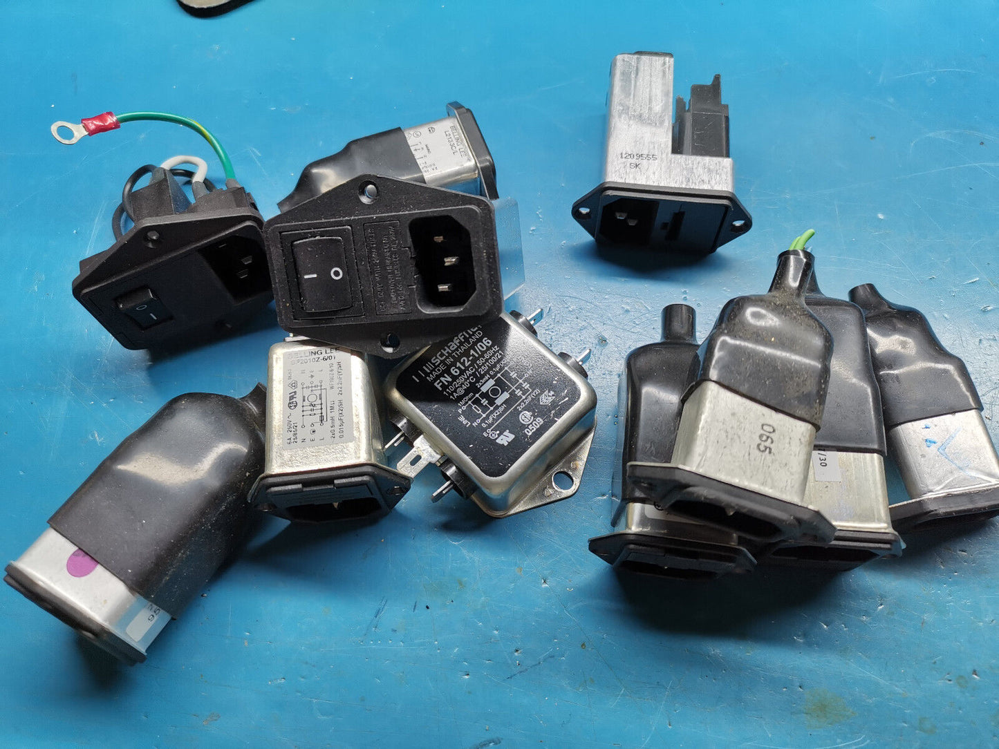 11PCS Filtered And Non Filtered IEC Connector Mains Noise Filter With Fuseholder