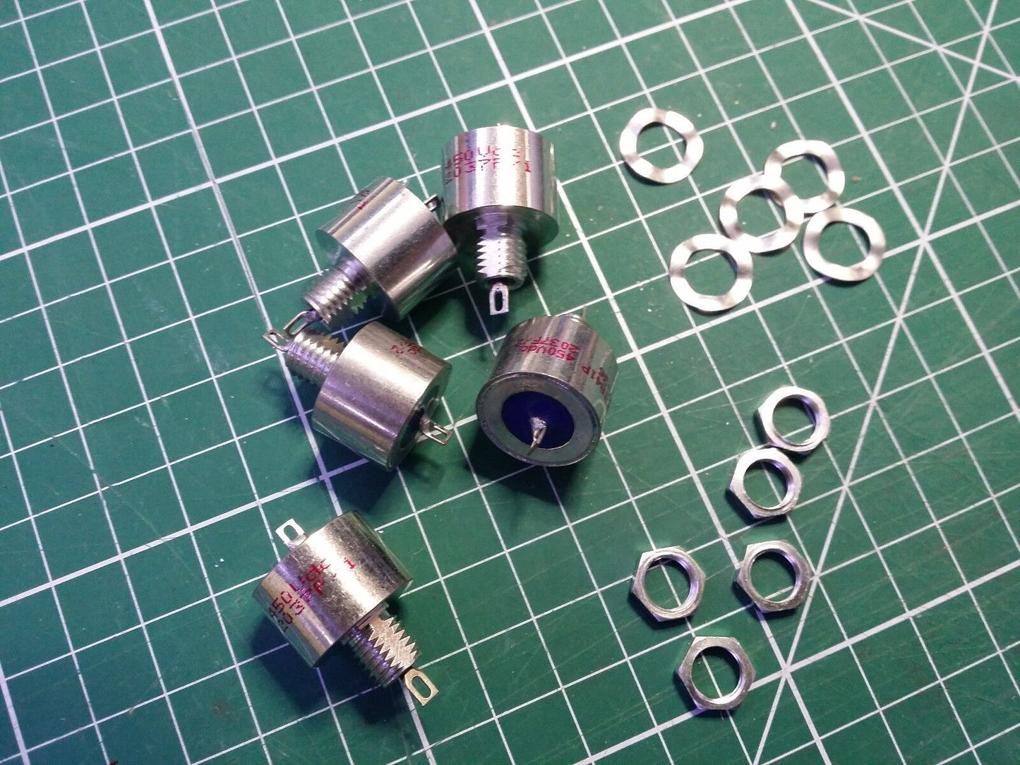 2pcs 0.2uF 5A Feed Through Capacitor Filter Panel Mount EMC FILTERS