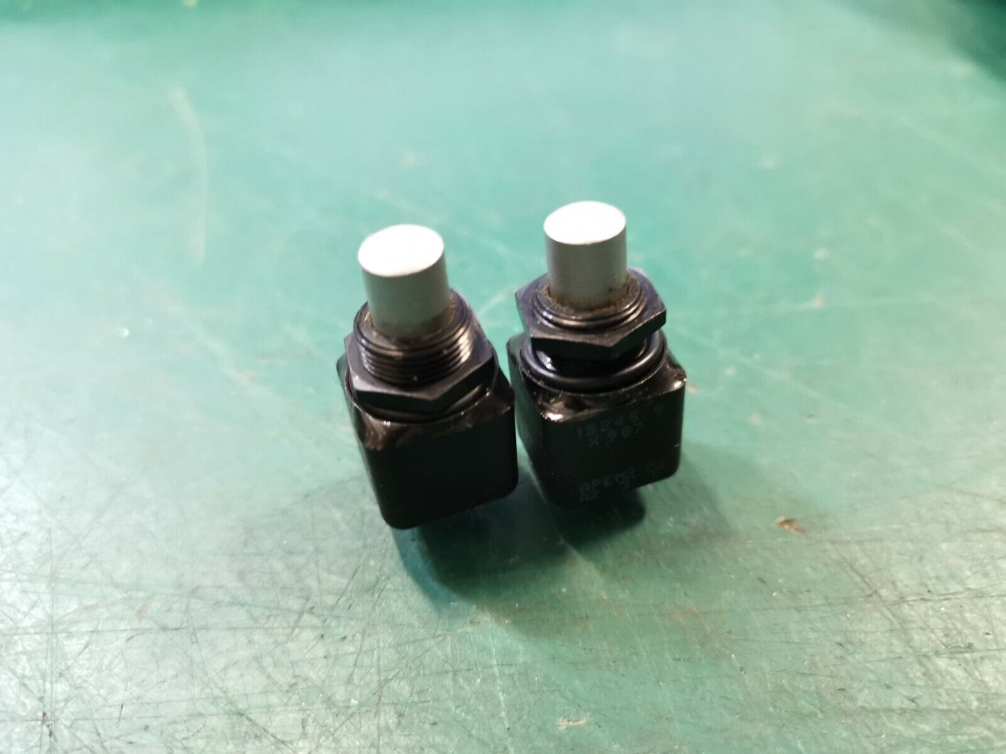 2pcs APEM Push Button Switches Mil Spec Push To Make / Break