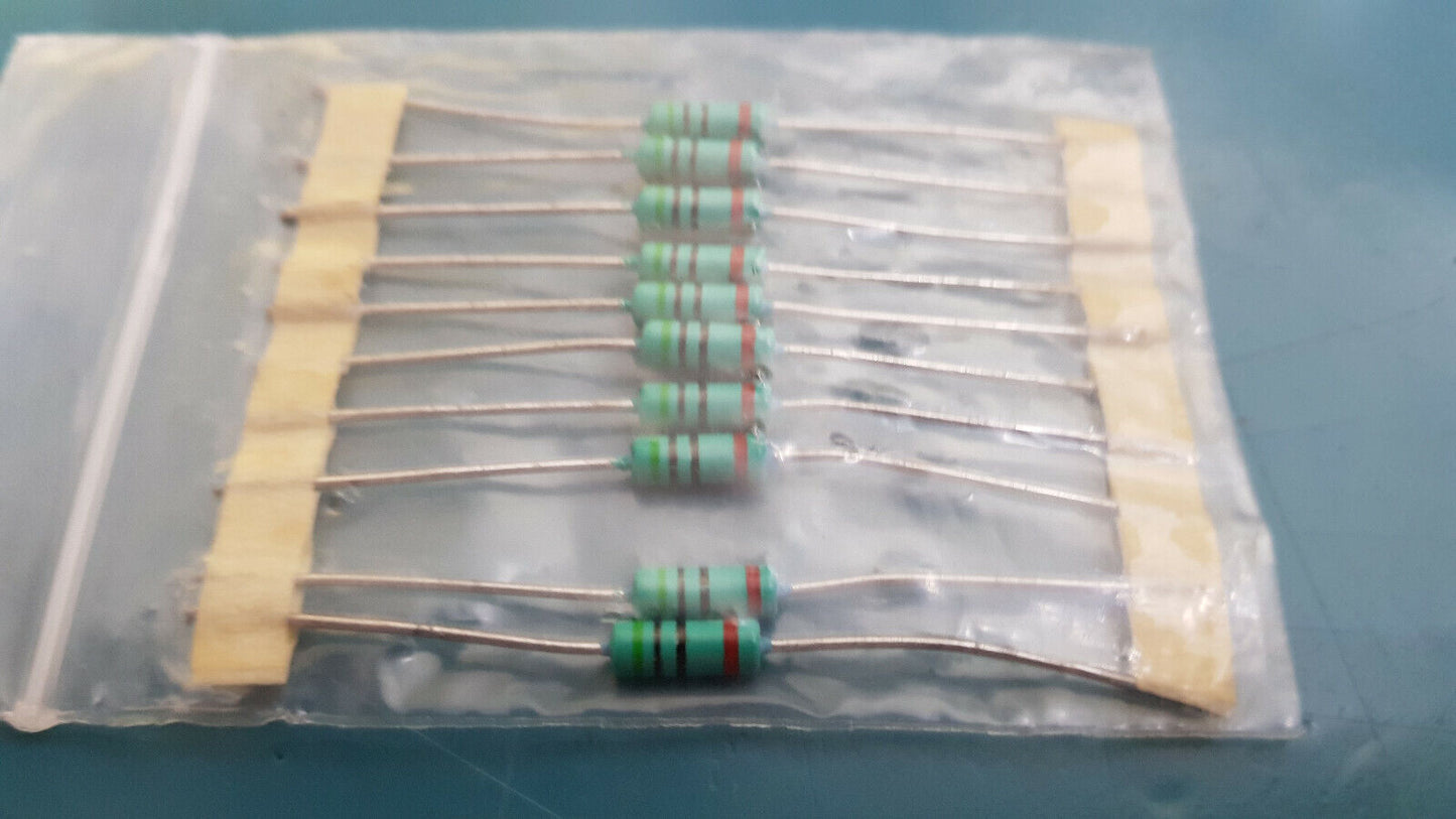10pcs 50 Ohms 1% 0.5W Welwyn Resistors Metal Film