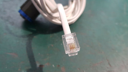6 Pin Circular Connector To RJ11 Cable 2.9 Meters Raychem Brand