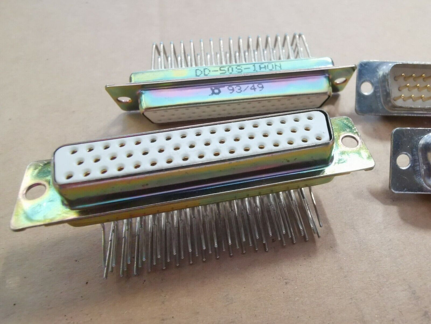 50 Pin Right Angle Male Female D Sub Connector ITT Canon DD Series 50p Connector