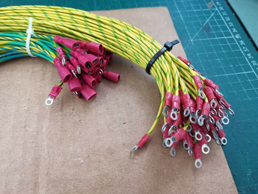 Electronic Test Gear Earth Chassis Cable Joblot 38cm And 18cm