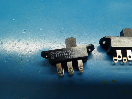 2pcs Genuine C&K S Series Slider Switch 6A 250VAC 1A 125v DC