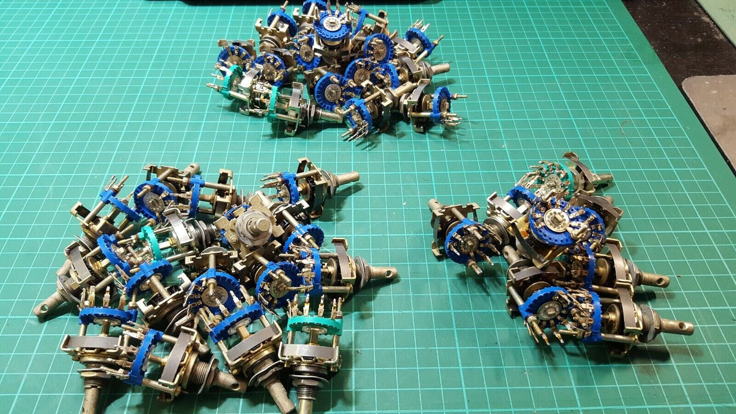 Joblot Rotary Switch 1 Pole 3 Position 1 Pole 4 Position 1 Pole 8 Position