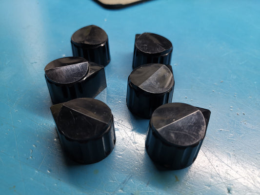 6pcs Ritel Rotary Switch Knob Arrow Knob 6mm Shaft