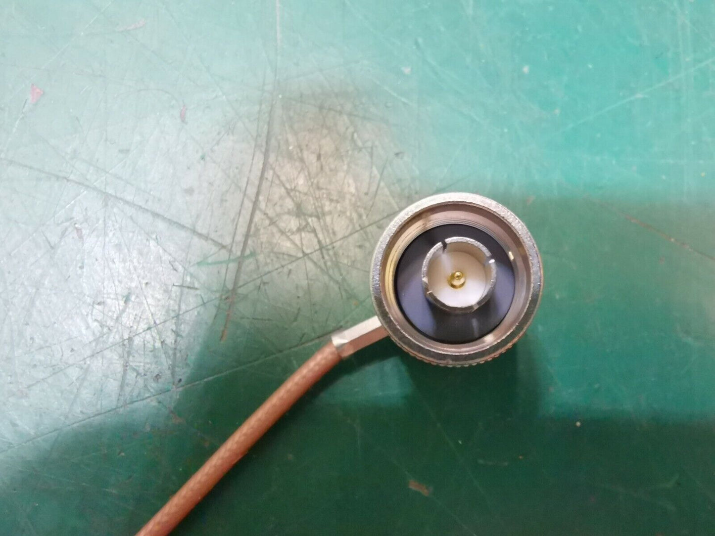 Suhner Male N Bulkhead To SMA Connector Male Cable 22cm