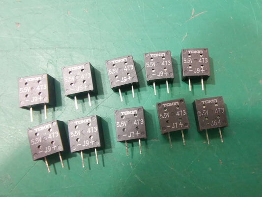 10pcs 0.047F 5.5v Memory Back Up Capacitor Genuine Tokin 47000uF From UK MOD