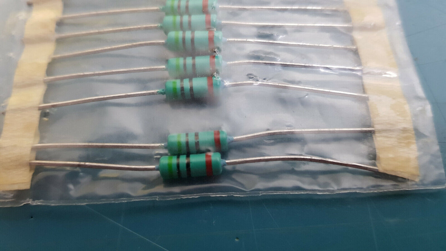 10pcs 50 Ohms 1% 0.5W Welwyn Resistors Metal Film