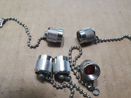 6pcs TNC Connector Protective Cap for Female With Chain , Ex Military