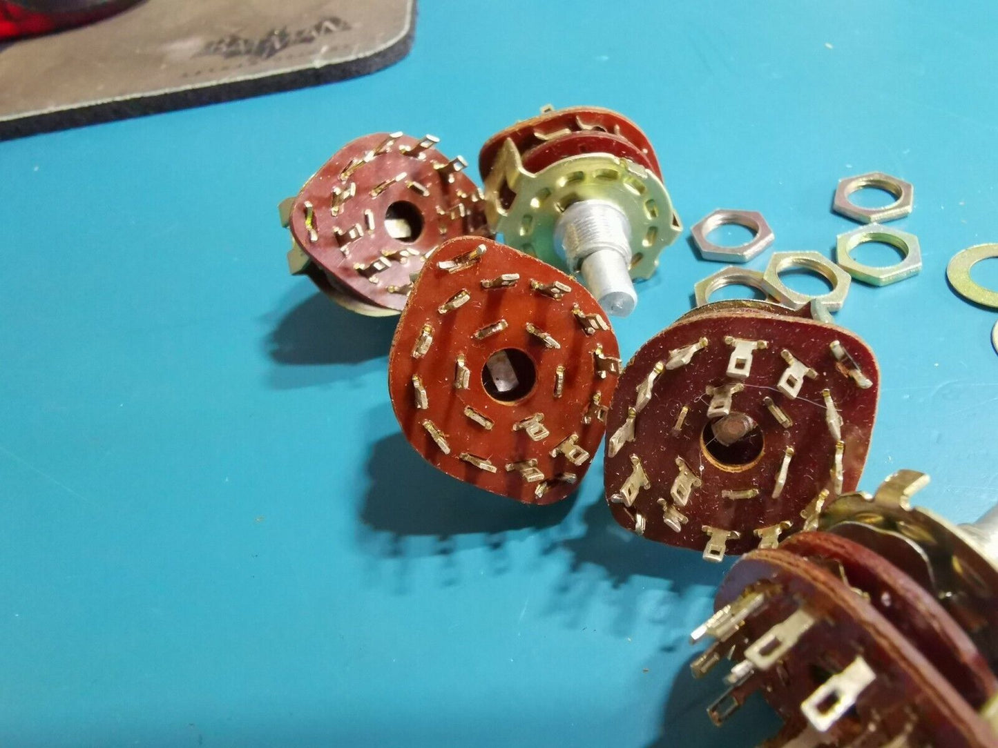 5pcs 3 Pole 4 Position Rotary Switch 11mm / 8mm