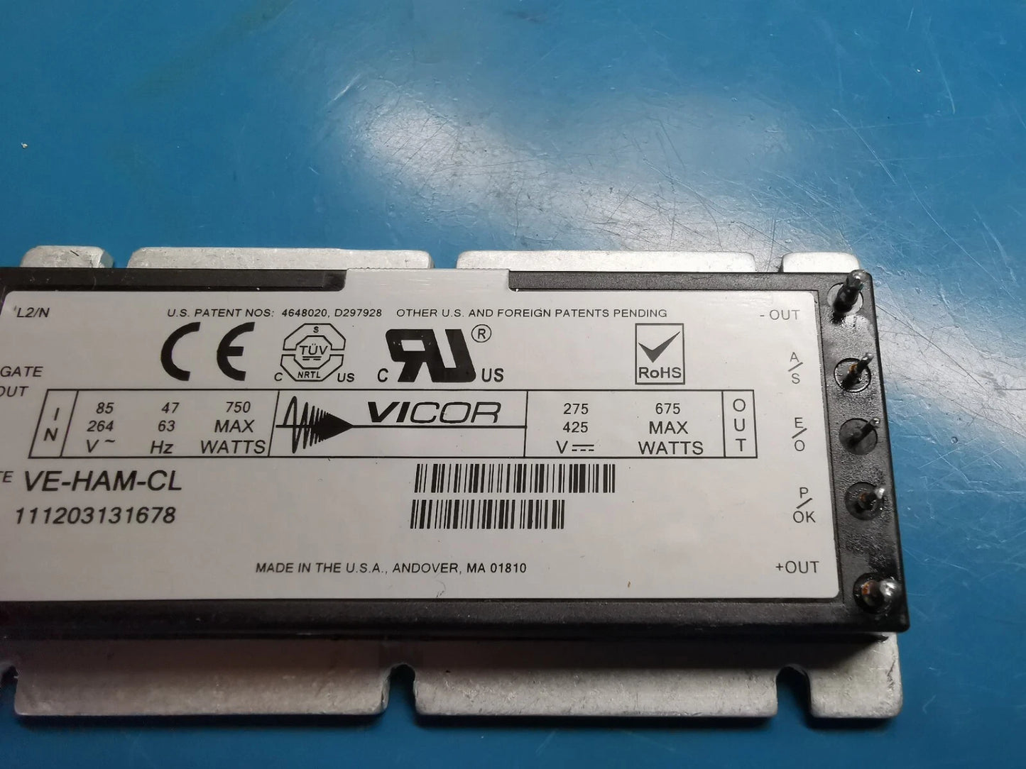 Vicor VE-HAM-CL AC To DC Converter Module 675W Max