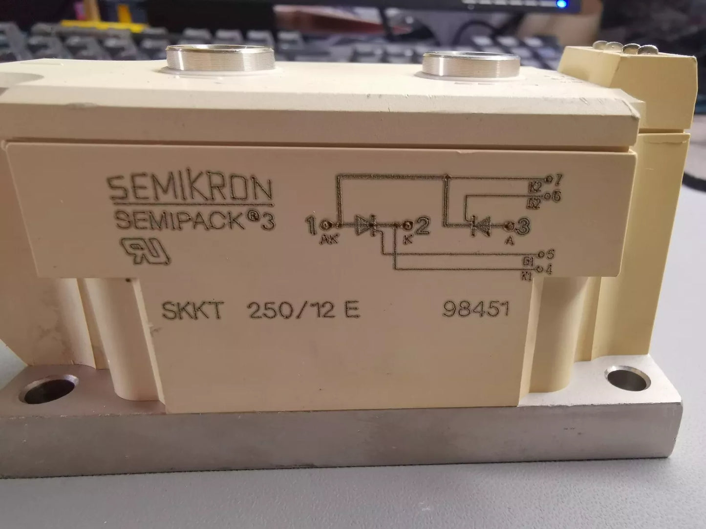 Semikron SKKT 250/12 E Thyristor Module 1200V 250A 200mA