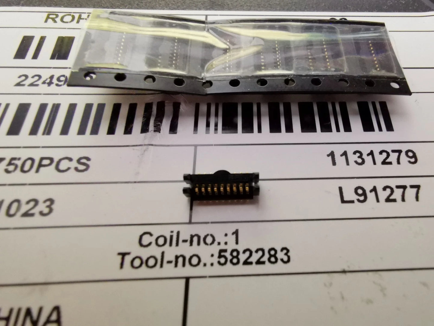2pcs PCB Mount Hermaphroditic Connector ERNI 224920-E Connector 9 Pin 0.8 mm