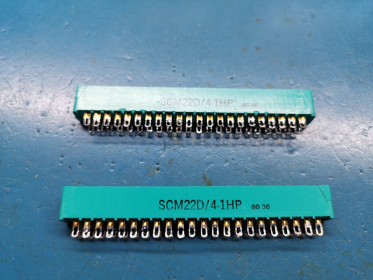 2pcs SCM 44 Pin PCB Edge Connector Used In Apple One And HP Agilent Test Gear