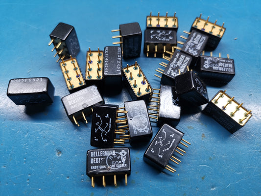 21pcs Hellermann Relay Military Grade DPDT  Joblot