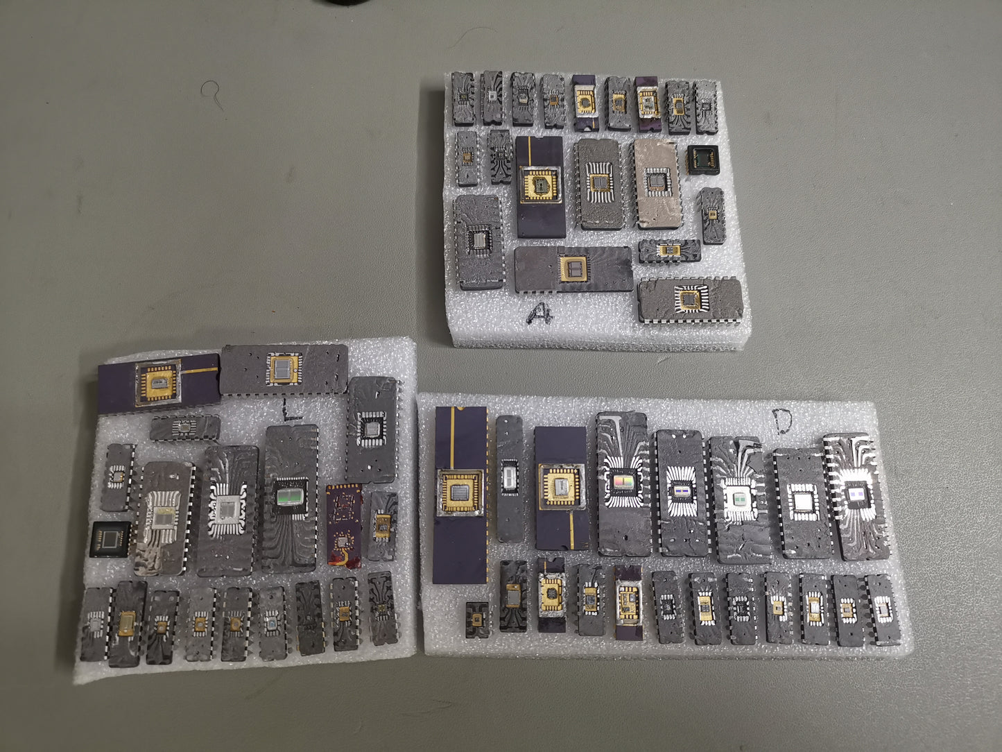 De Capped IC Joblot Military And Non Military IC Lots For Science Silicon Wafer